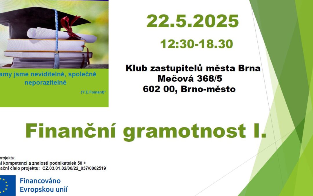Náročné téma Finanční gramotnost I