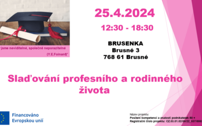 POKRAČUJEME… Rodina a profese, sladění není jednoduché